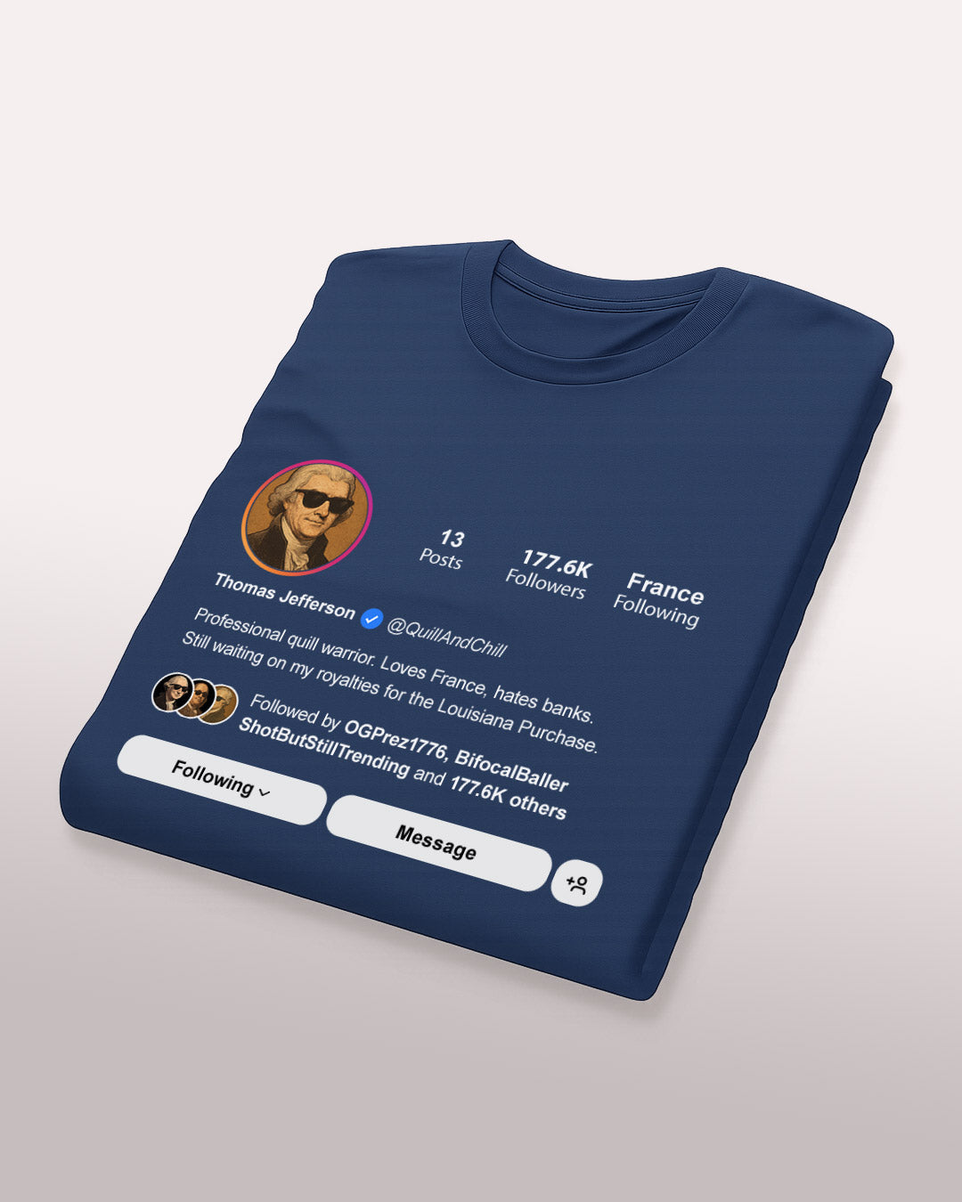 Thomas Jefferson “Declaration Dropper” Tee
