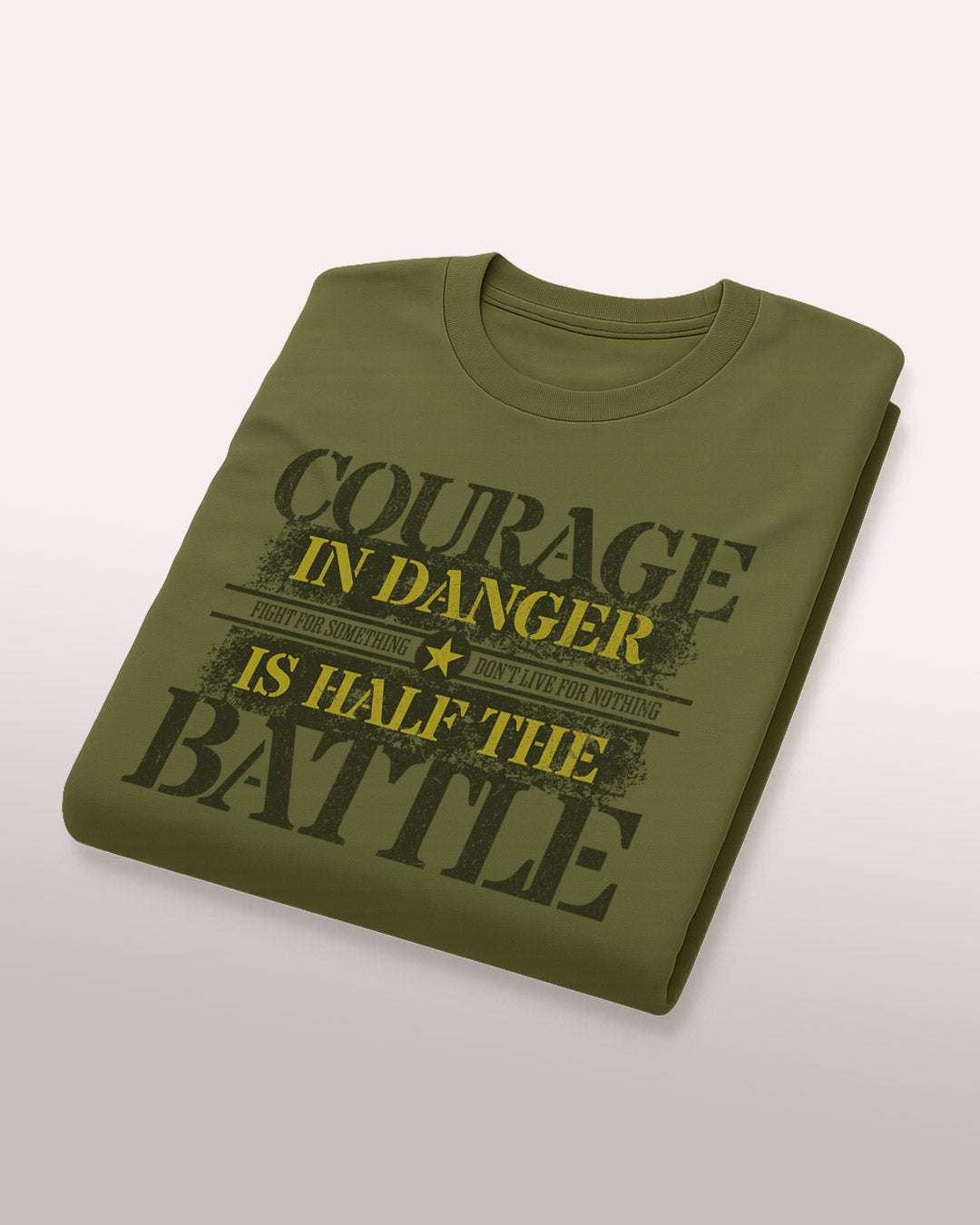 Courage in Danger Tee – Half the Battle, All the Attitude