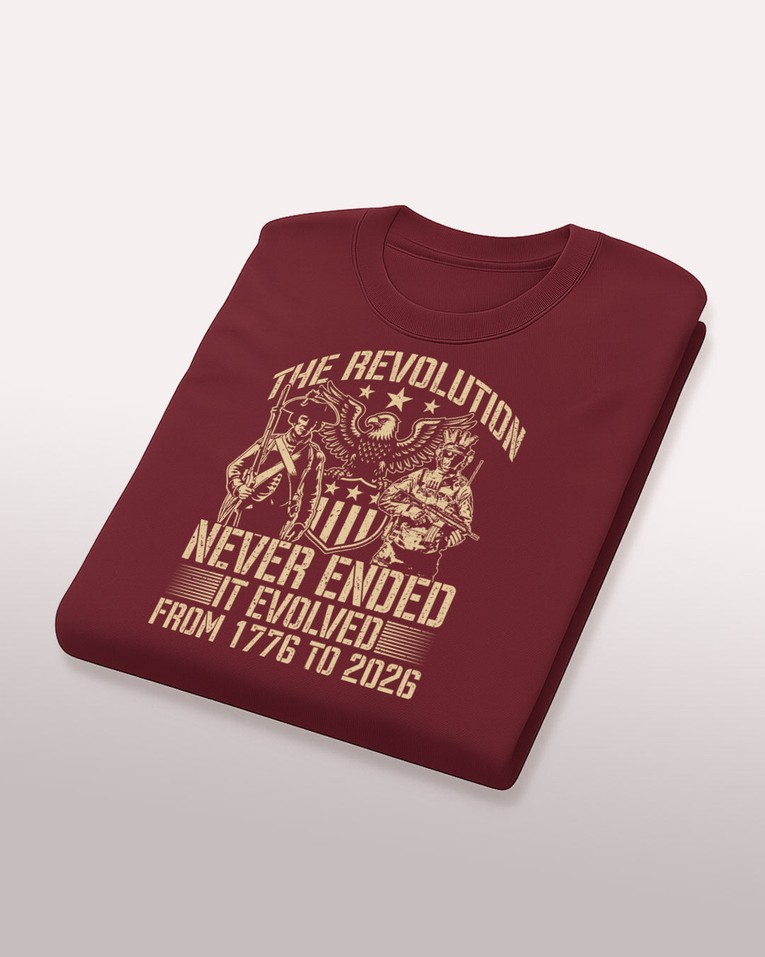 "The Revolution Never Ended" – 1776 to 2026 Tee