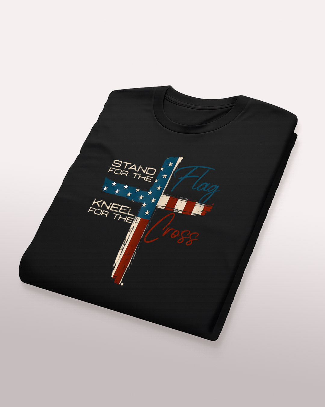 Stand for the Flag, Kneel for the Cross Tee