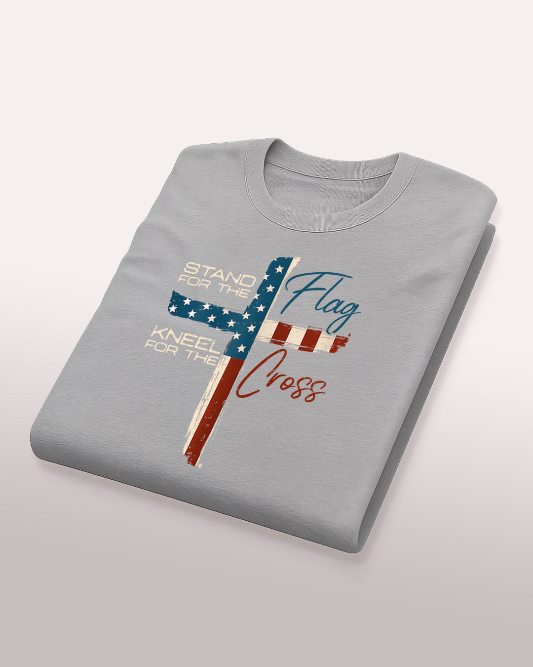 Stand for the Flag, Kneel for the Cross Tee