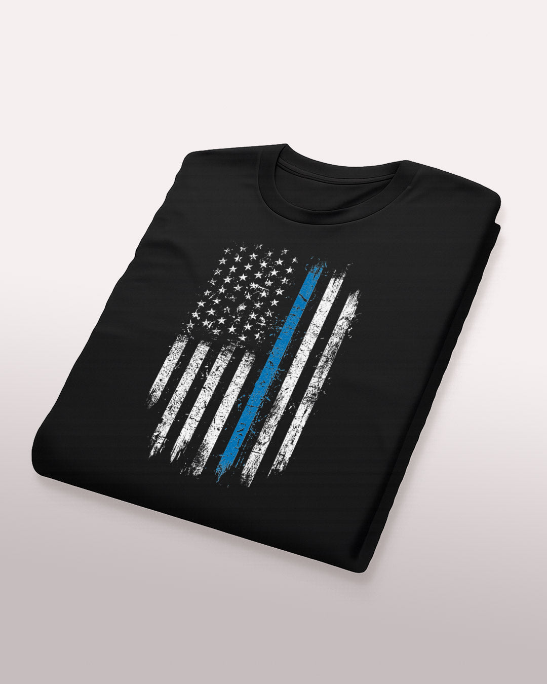 Thin Blue Line Flag Tee – Honor. Respect. Support.