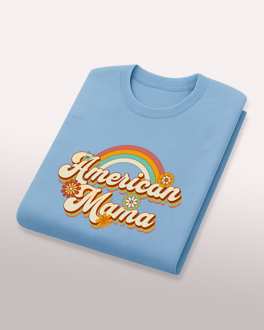 American Mama Tee – Groovy, Proud & Free