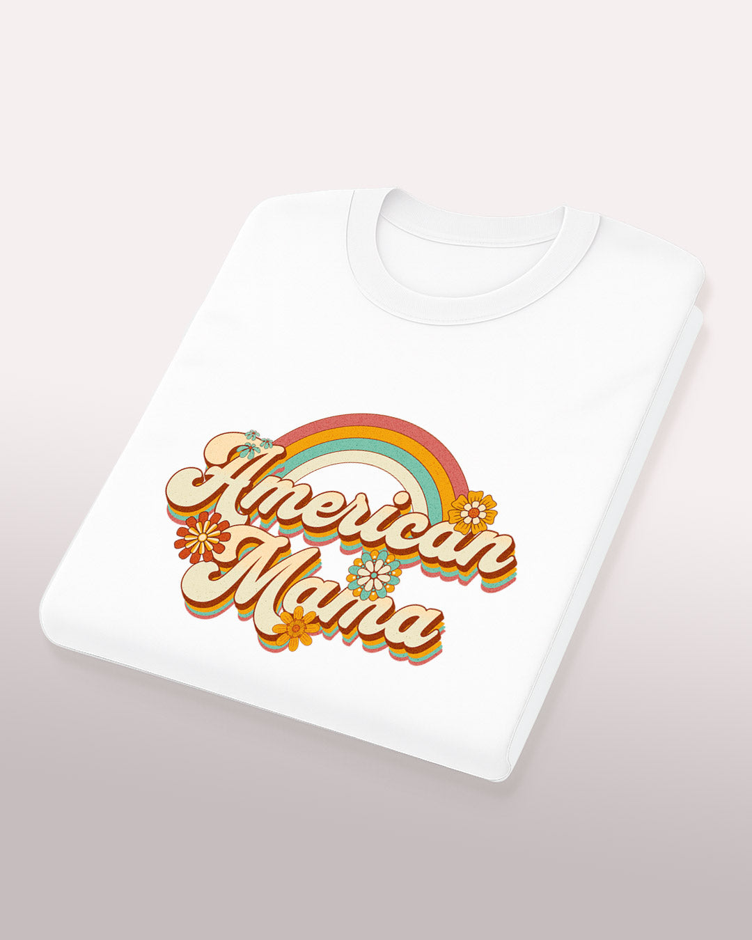 American Mama Tee – Groovy, Proud & Free