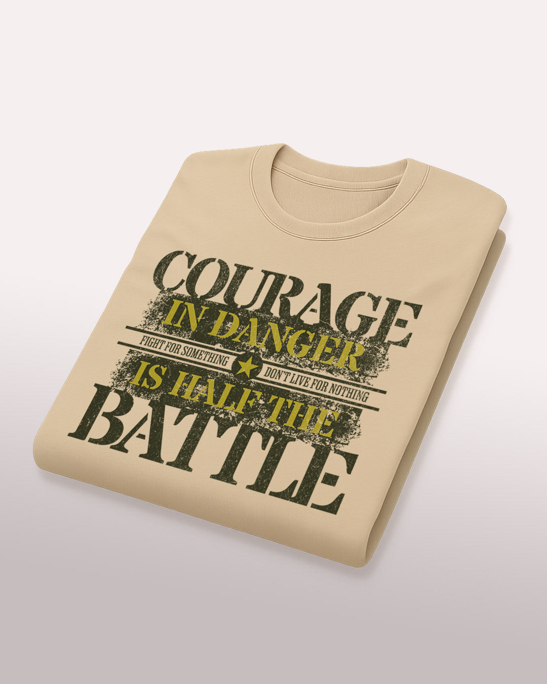 Courage in Danger Tee – Half the Battle, All the Attitude